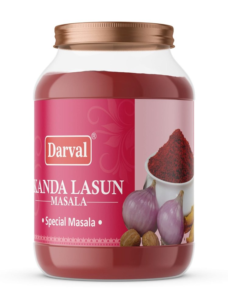 Turmeric Darval Kanda Lasoon Masala, Packaging Size: 500 g, Packaging Type: Jar