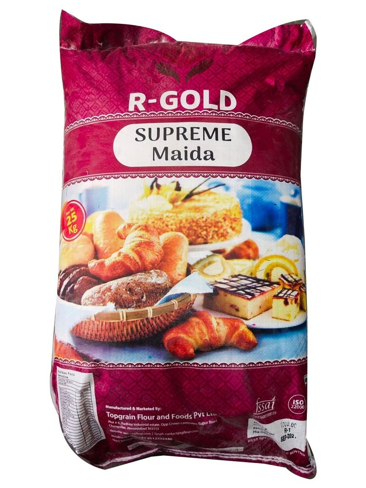 Indian R-Gold Supreme Maida Flour, 30 kg, Packaging Type: Plastic Bag