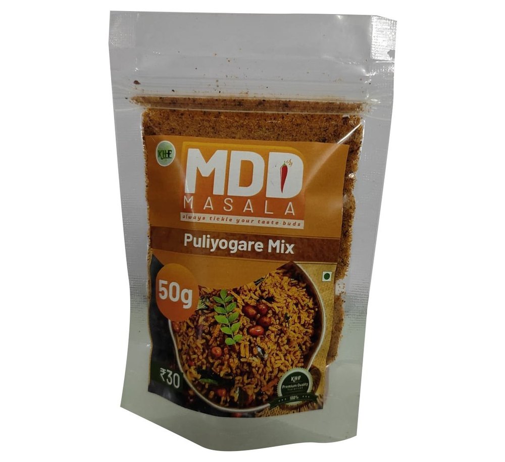 MDD 50g Puliyogare Mix, Packaging Type: Pouch