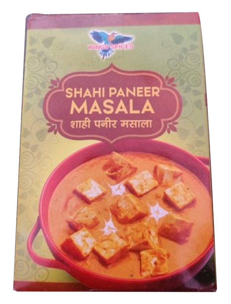 Wings Spices Shahi Paneer Masala, Packaging Size: 100 g, Packaging Type: Box