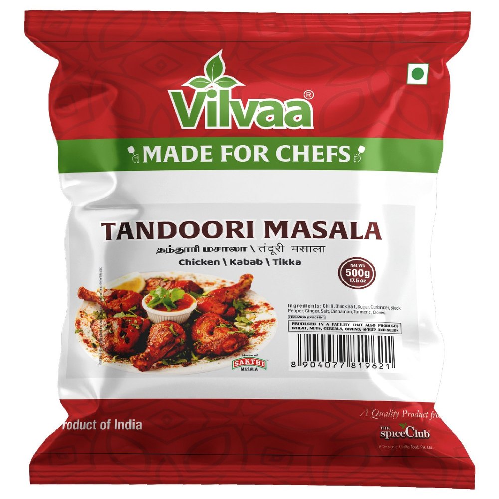 Vilvaa Tandoori Masala, Packaging Size: 500 g