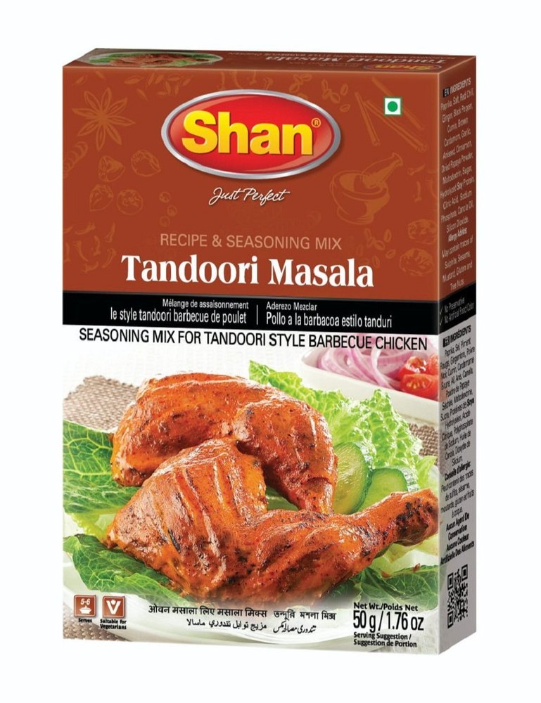 Shan Tandoori Masala, Packaging Size: 50 g, Packaging Type: Box