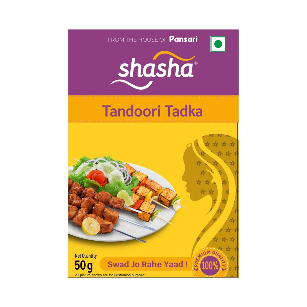 Chicken Masala Whole Spices 50g Shasha Tandoor Tadka, Packaging Type: Packets img