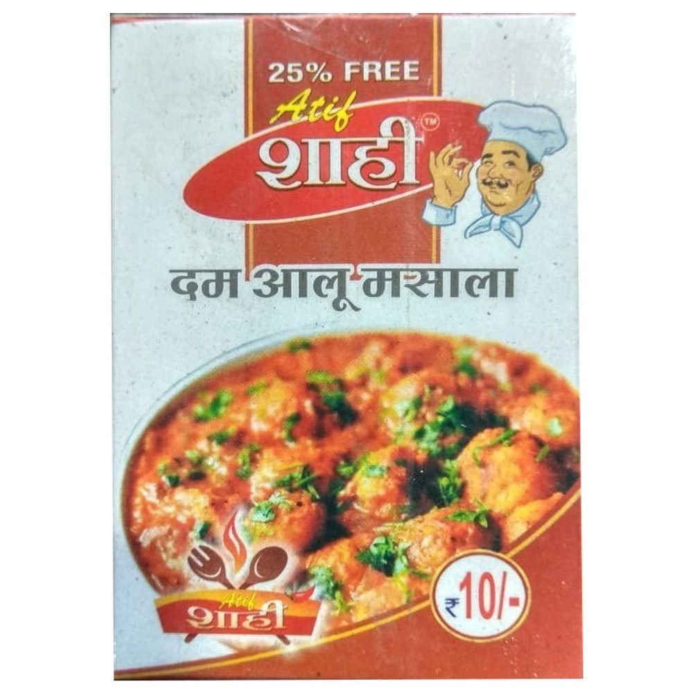 Atif Shahi Dum Aloo Masala, Packaging Size: 20gm, Packaging Type: Box