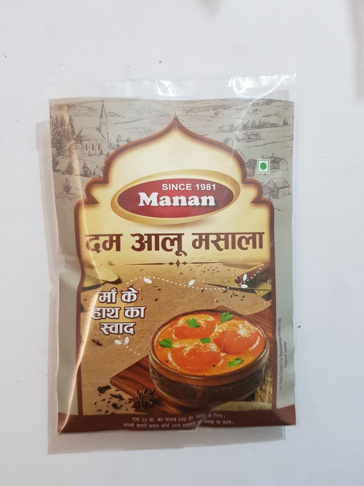 Manan Dum Aloo Masala, Packaging Size: 50 G, Packaging Type: Packets