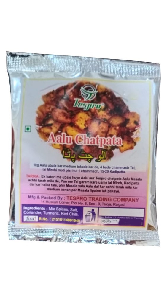 Tespro Aalu Chatpata Masala Powder, Packaging Size: 20g, Packaging Type: Pouch