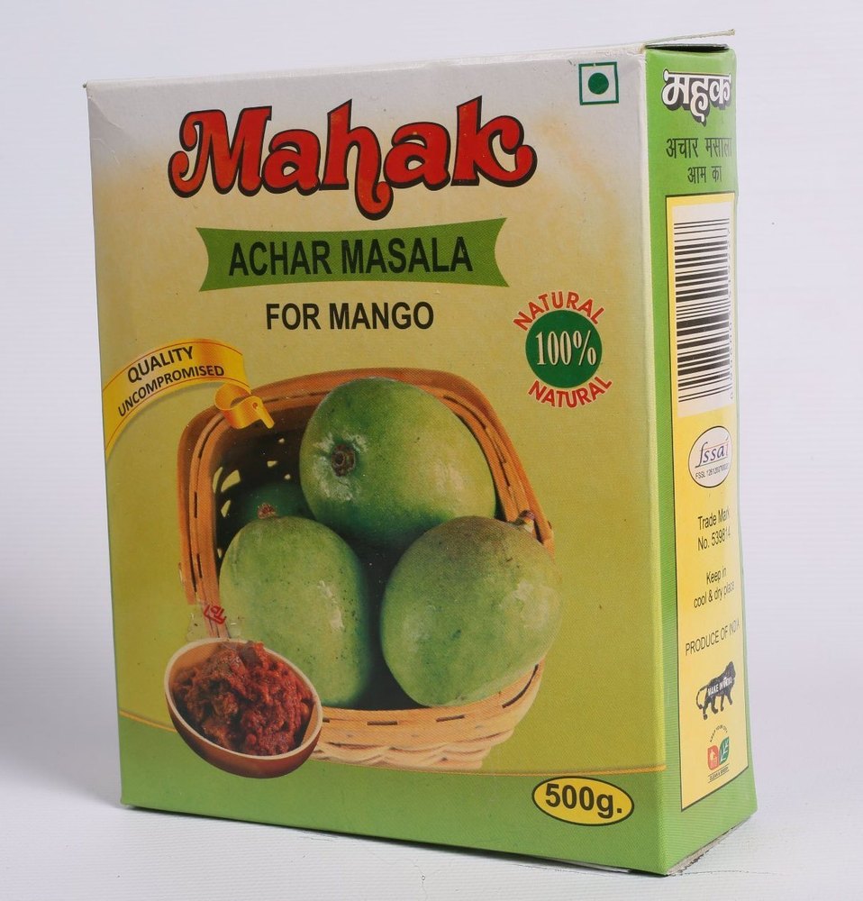 Mahak Achar Masala Powder, Packaging Size: 500g, Packaging Type: Box img