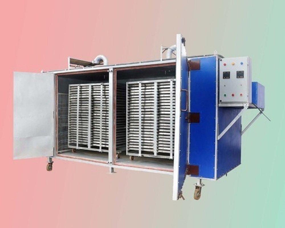 3 HP 50-250 Degree Celsius Pharmaceutical Tray Dryers, 50 Trays, Capacity: 2000 kg