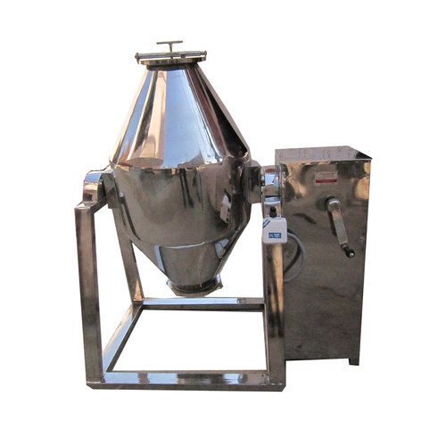 Stainless Steel Semi-Automatic Double Cone Blender, Capacity: 50 Kg