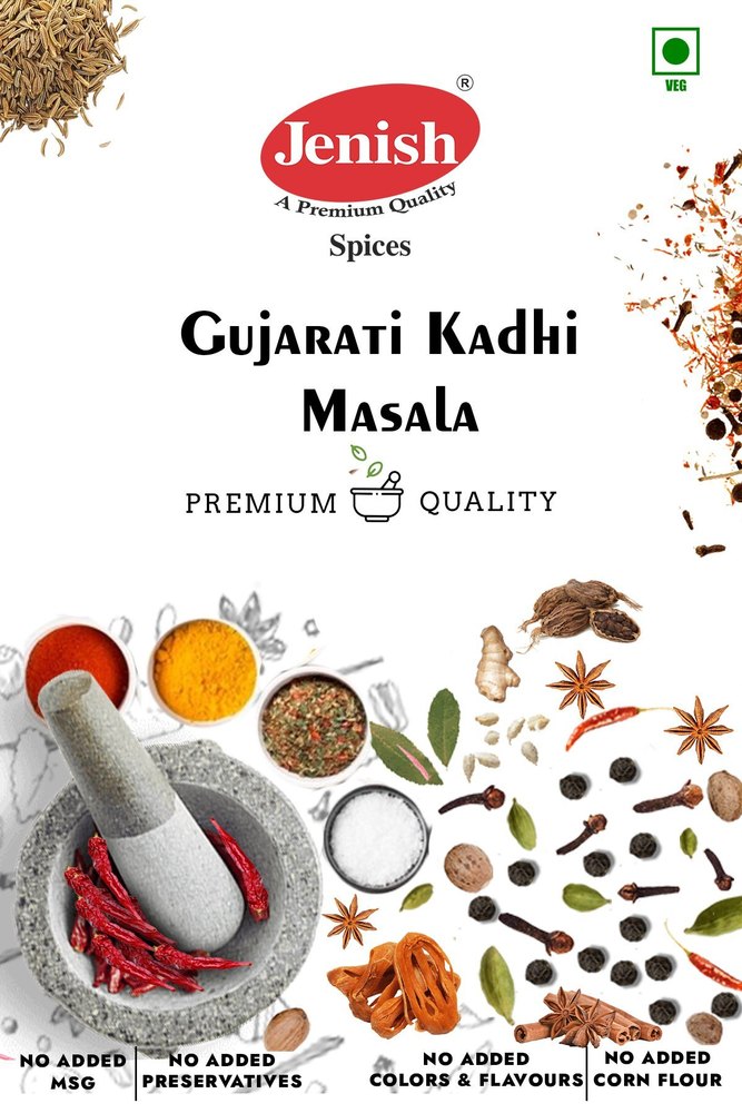 Jenish Gujarati Kadhi Masala, Packaging Size: 500 g, Packaging Type: Packets