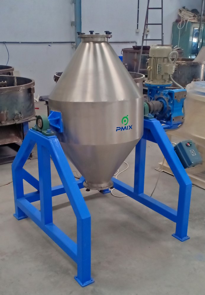 Double Cone Blender, For Blending & Mixing Material, Capacity: 50 Kg To 1000 Kg