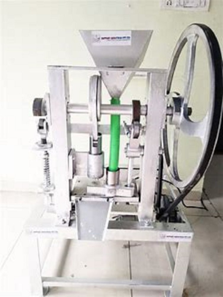 Mild Steel Camphor Tablet Making Machine, 100-150 strokes/min, Capacity: 70-80 KG/8 Hour