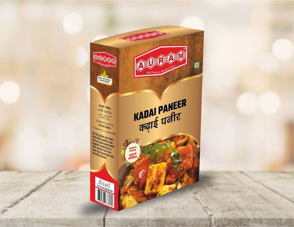 Auram Kadai Paneer Masala, Packaging Type: Box, Packaging Size: 100gm