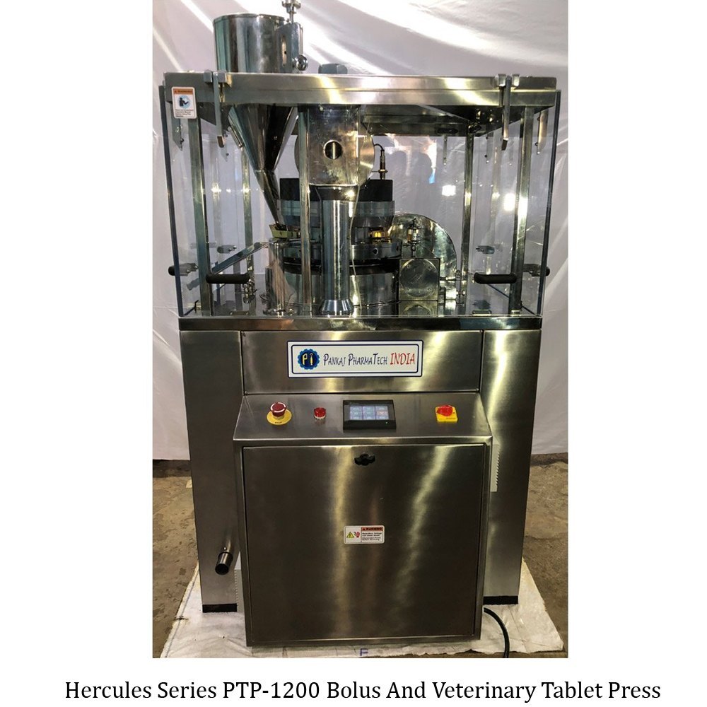 GMP Hercules Series PTP-1200 Bolus And Veterinary Tablet Press, Automation Grade: Automatic, Model Name/Number: PT-SP-BM4-10