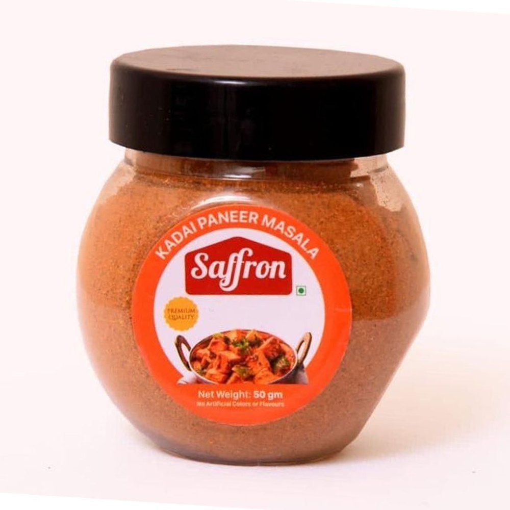 Saffron 50g Kadhai Paneer Masala, Packaging Type: Plastic Jar