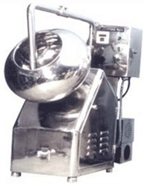 Stainless Steel Tablet Coating Machine, Capacity: 100 Kg, Model Name/Number: HE-24