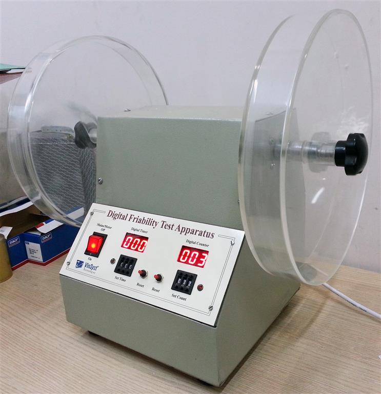 Vinsyst Digital Friability Tester, Capacity: Cylinder Radius 300 Mm Dia