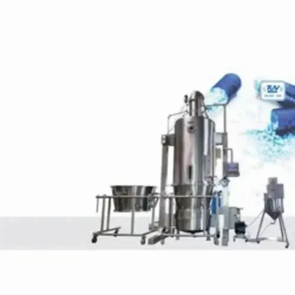 Stainless Steel Fluid Bed Processor With Top Spray/Dryer, 15 Kw, Capacity: 2 Kg To 10 Kg