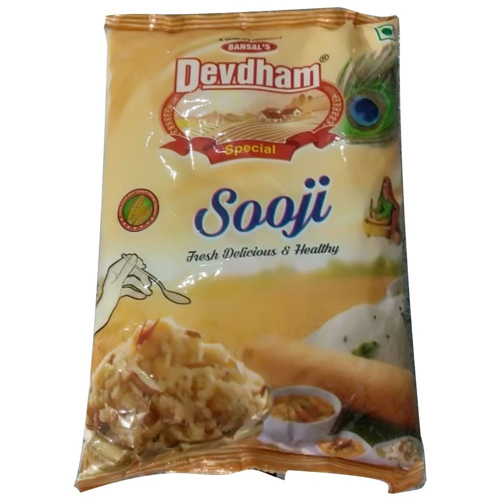 Indian Whole Wheat Devdham Sooji Flour, 500kg, Packaging Type: Packet