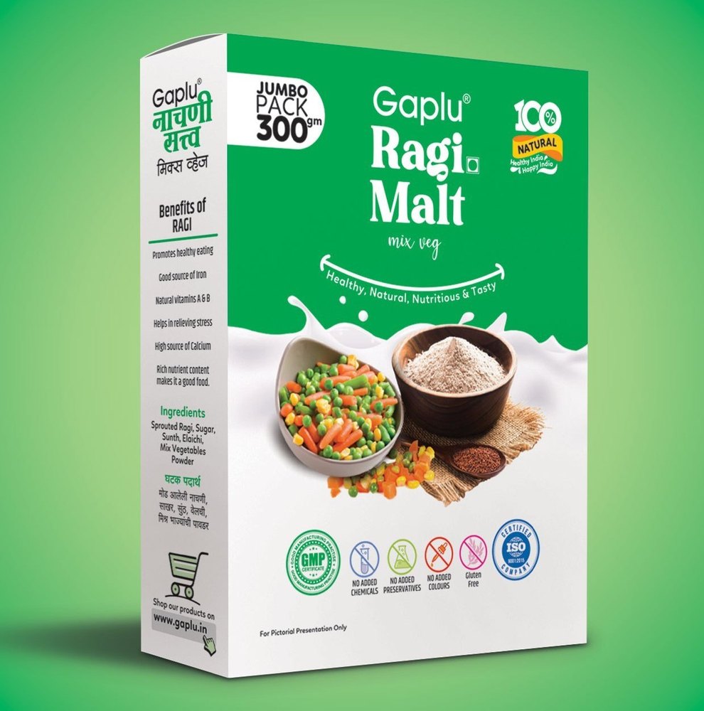 Mix Veg Ragi Malt, 300gm, Packaging Type: Box