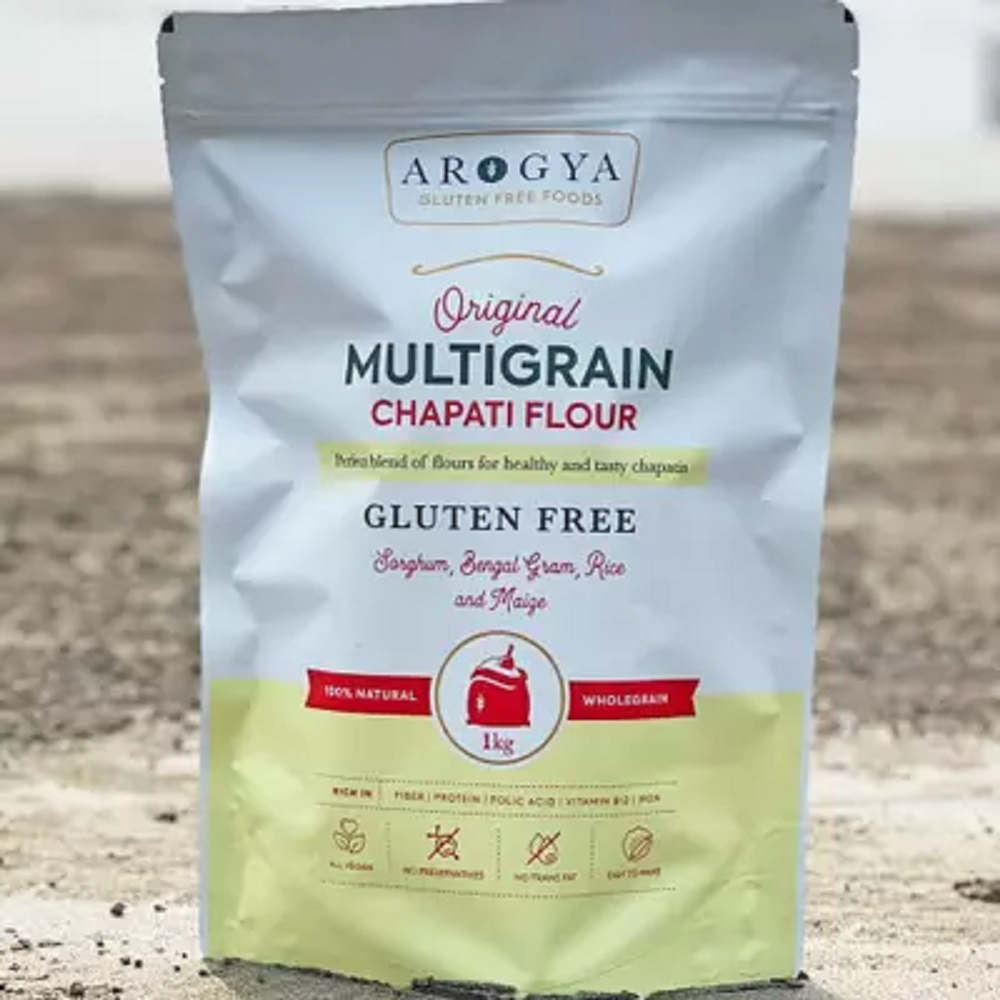 Indian Arogya Original Multigrain Chapati Flour, 1 kg, Packaging Type: Packet