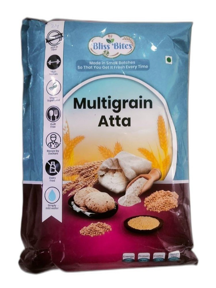 Indian Bliss Bites Multigrain Atta, 1kg, Packaging Type: Packet