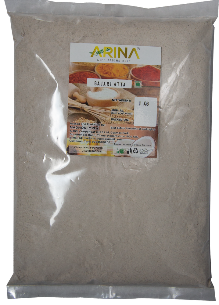 500gm Indian 1kg Bajra Flour, Packaging Type: Packet