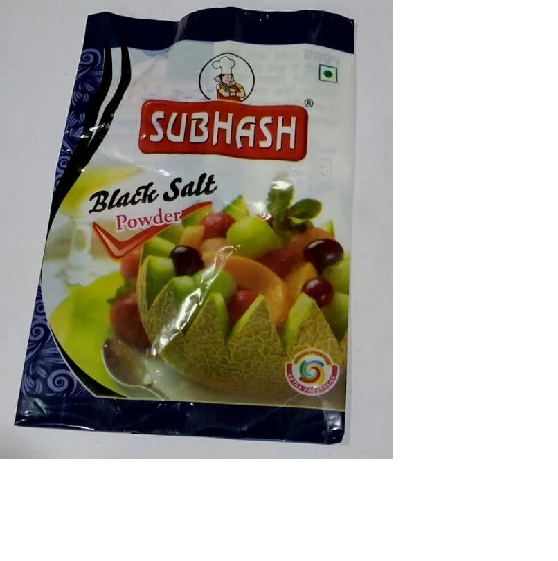 Subhash Black Salt Powder Kala Namak, Packaging Type: Pouch img