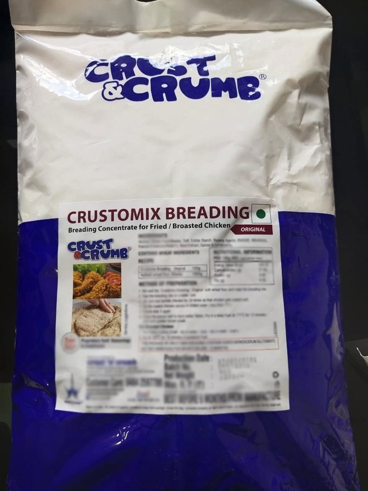 Crust & Crumb Original Crustomix Chicken Breading Flour, Packaging Size: 5kg, Packaging Type: PP Bag