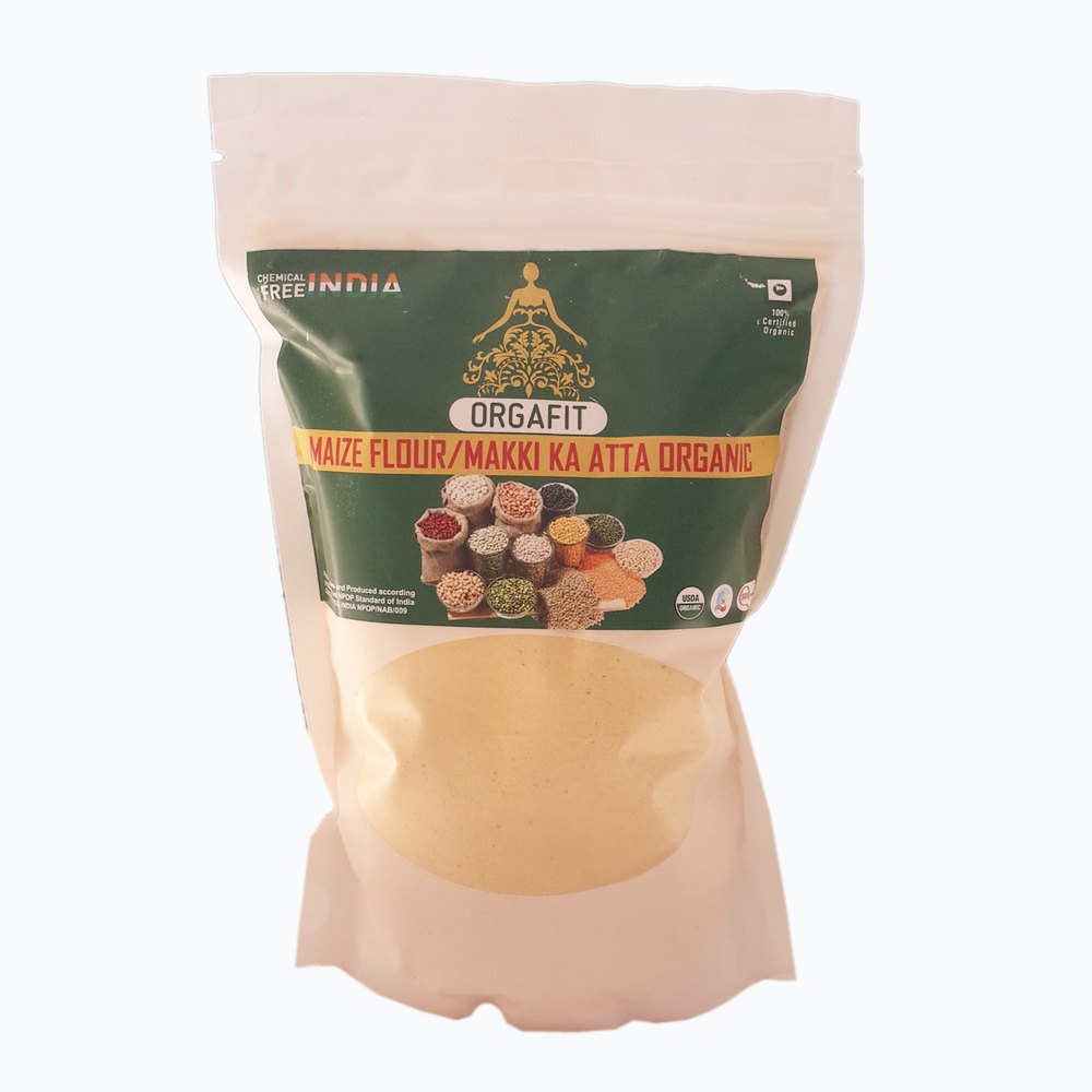 Organic Maize Flour, Powder, Packaging Type: Packet img