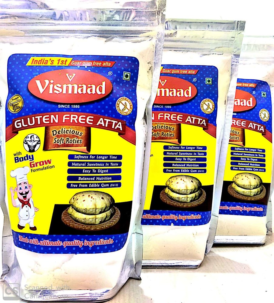 Vismaad Indian Wheat Free Atta, 1kg, Packaging Type: Pouch