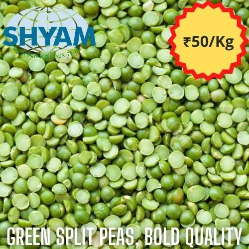 Shyam Industries Green Split Pea, High in Protein, Packaging Size: 25 Kg