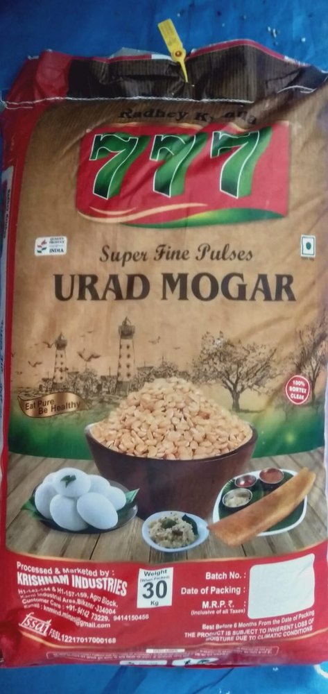 30Kg Urad Dal Mogar, High in Protein