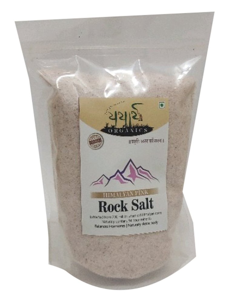 Yatharth Pink Organic Rock Salt, Packaging Size: 1 kg, Grade: A Grade img