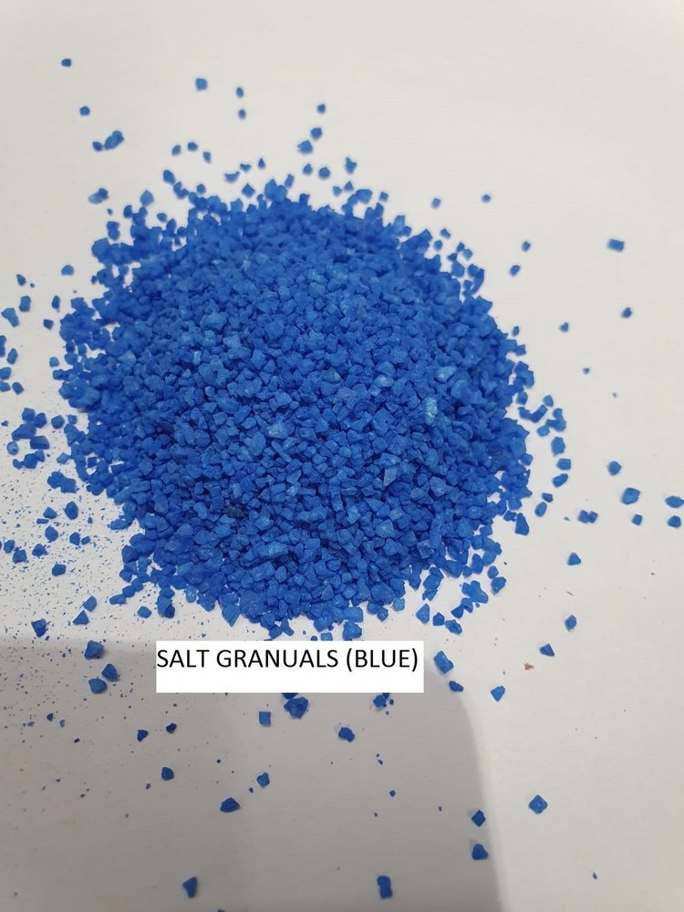 SVS BLUE Coloured Salt Granules, Packaging Type: Plastic Bag, Packaging Size: 25 KG