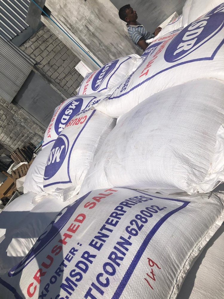 MSDR White Crushed Salt, Packaging Size: 25 kgs or 50 kgs, Grade: Food & Industrial Grade img