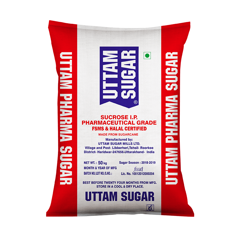 Uttam Pharma Grade Sugar, 50Kg