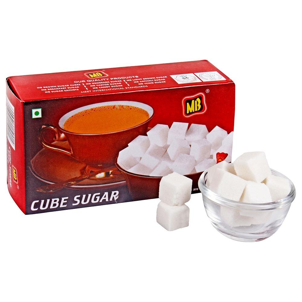 White Refined MB Sugar Cubes, Crystal, Packaging Size: 500 Gm