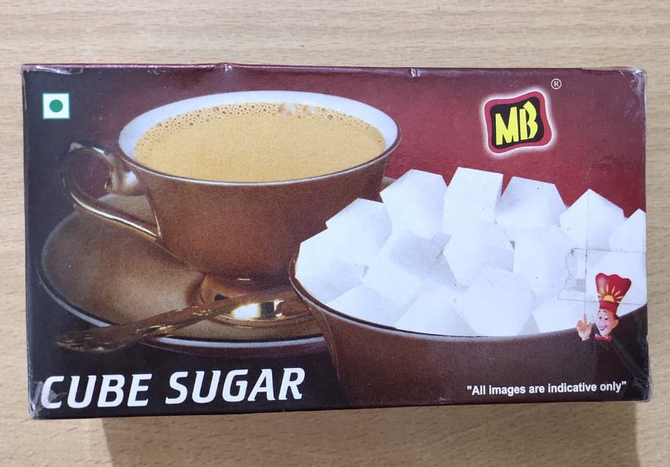 MB White Sugar Cube, cubes, Packaging Size: 500g