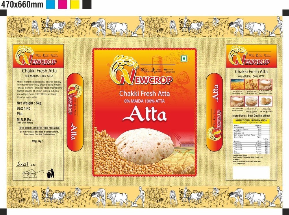 Nutreicrop Indian Wheat Flour, Packaging Type: Bag, 6 Months