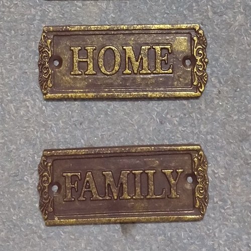 Cast Iron Name Plate, Wall Mounted, Grade: 60 : 40 Brass Alloy