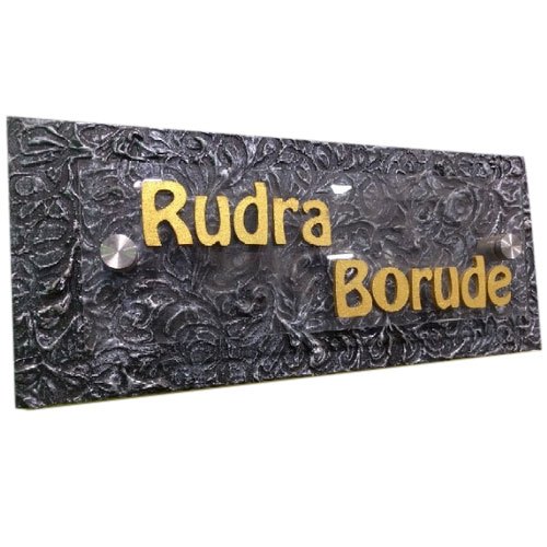 Rectangular Wooden Name Plate Board for Office