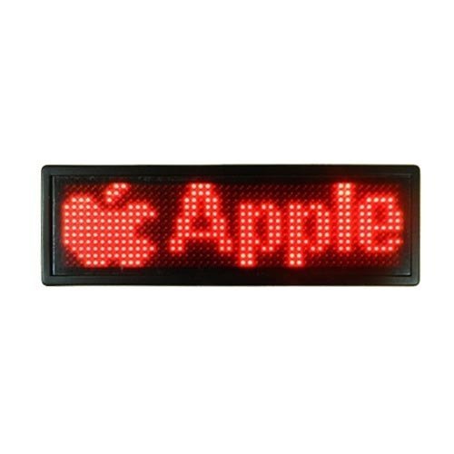 Red Led Display Pocket Name Plate, Size/Dimension: 3x1 Inch