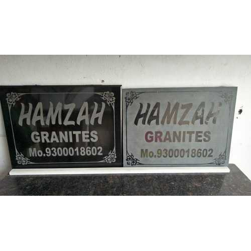 Rectangular Granite Name Plate, For Offices