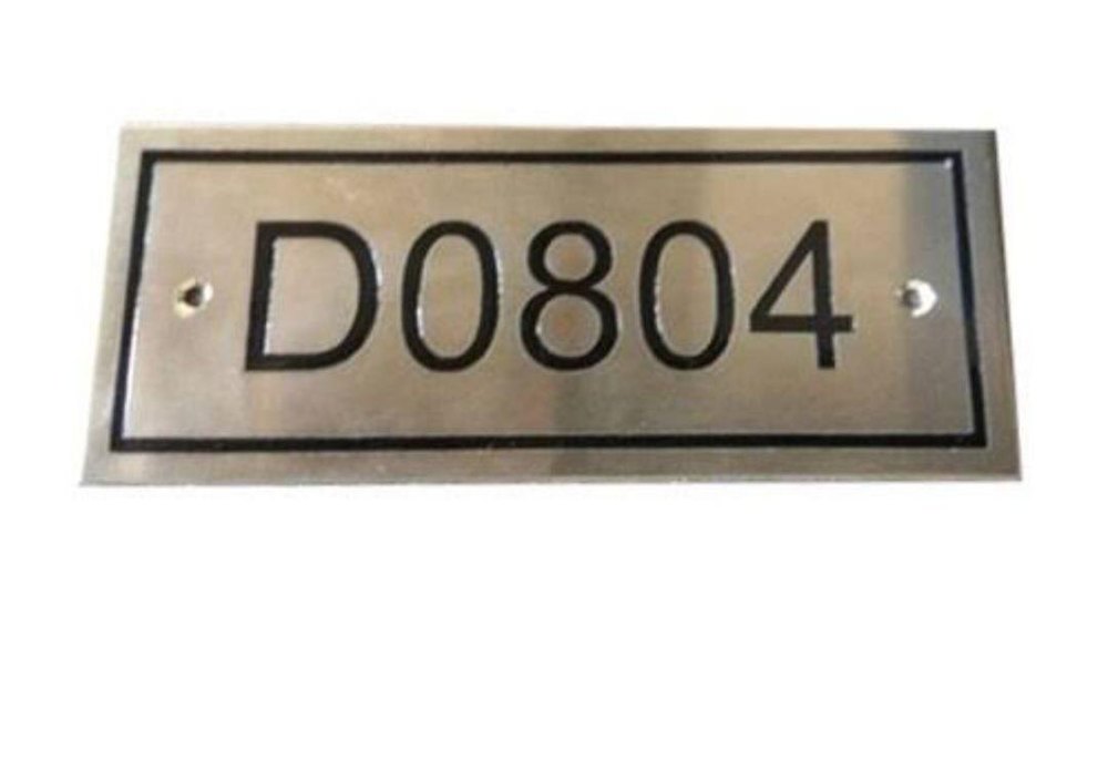 Silver Stainless Steel Etched Nameplates