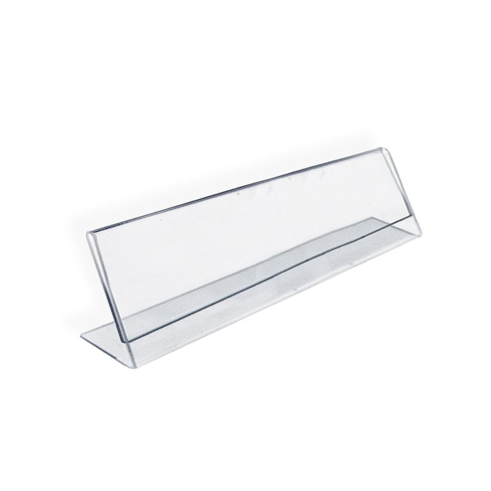 Transparent Rectangular Plastic Name Plate, for Office, Hotel