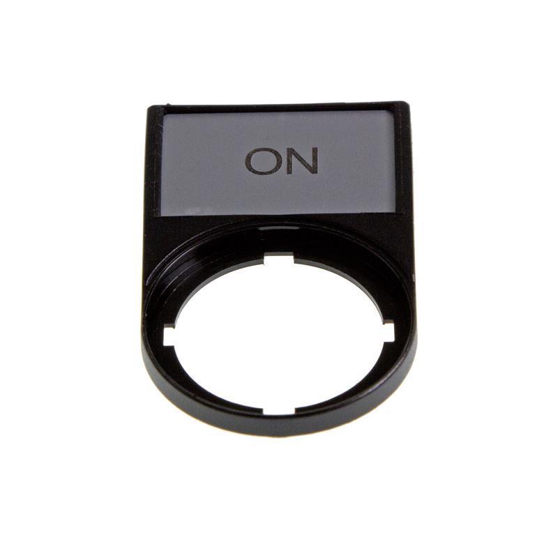 Black Plastic PVC Control Panel Name Plates, Size: 22.5mm