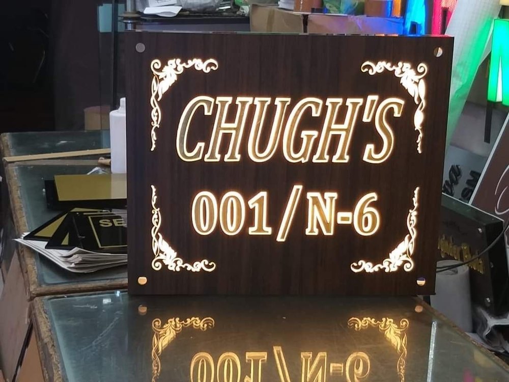 Acrylic Plastic Name Plate