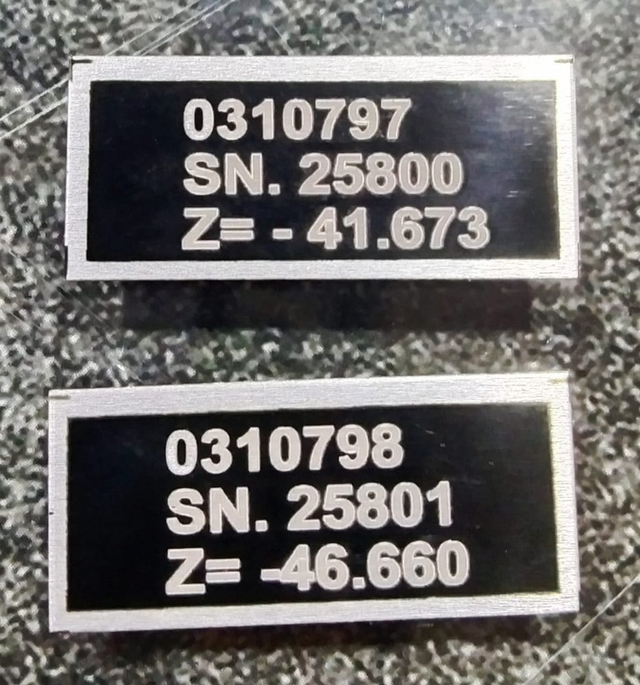 Black (Base) Stainless Steel Industrial Name Plate, For Office, Wall Mounted