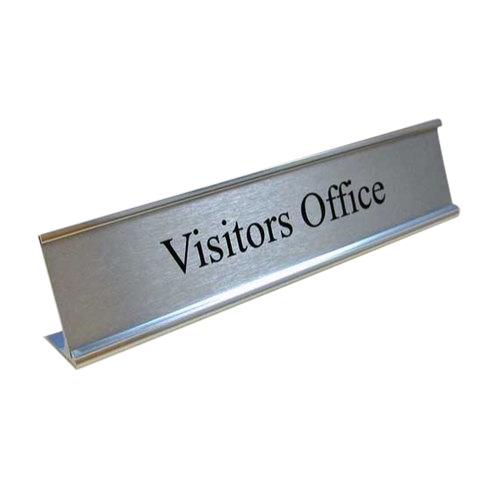 Stainless Steel Name Plate, For Office, 2 mm